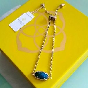 Kendra Scott Elaina bracelet Aqua Apatite NWT